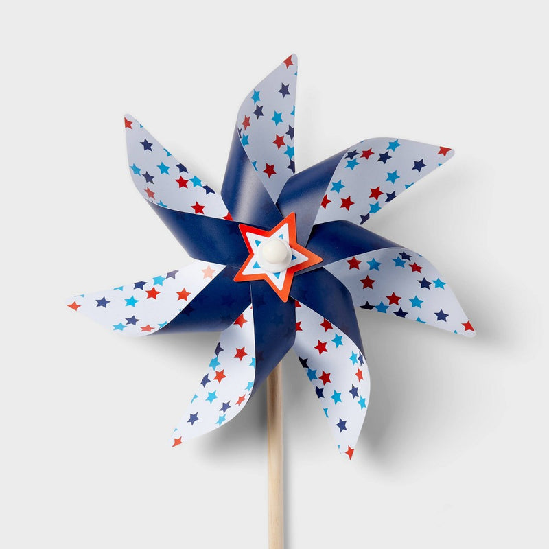 40" Pinwheel Red White & Blue Stars and Stripes - Sun Squad (LOCAL PICKUP ONLY)
