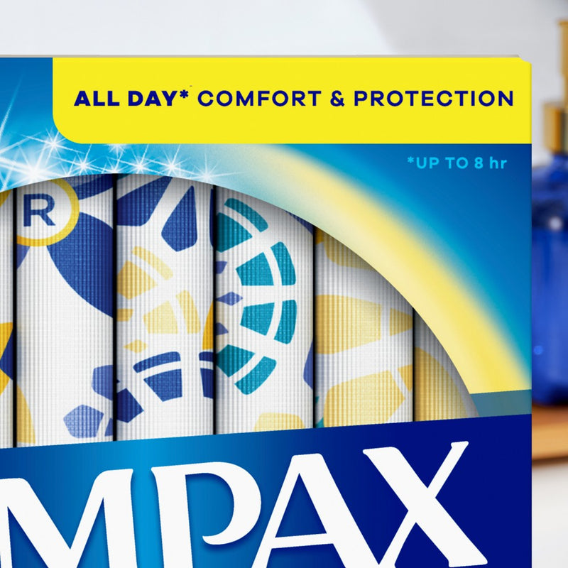 Tampax Pearl Light Absorbency Plastic Applicator and LeakGuard Braid Tampons - Unscented - 50ct