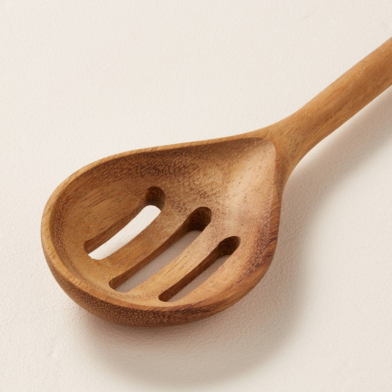 Slotted Wood Serving Spoon Brown - Hearth & Hand with Magnolia