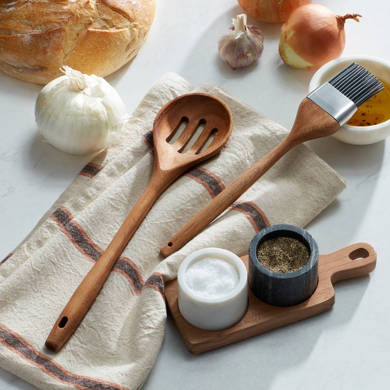 Slotted Wood Serving Spoon Brown - Hearth & Hand with Magnolia