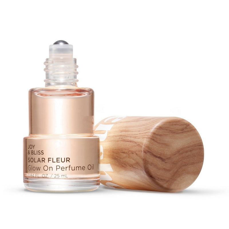 Being Frenshe Glow On Roll-On Fragrance with Essential Oils - Floral Solar Fleur - 0.84 fl oz