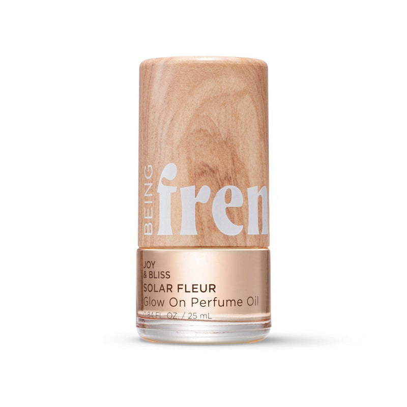 Being Frenshe Glow On Roll-On Fragrance with Essential Oils - Floral Solar Fleur - 0.84 fl oz