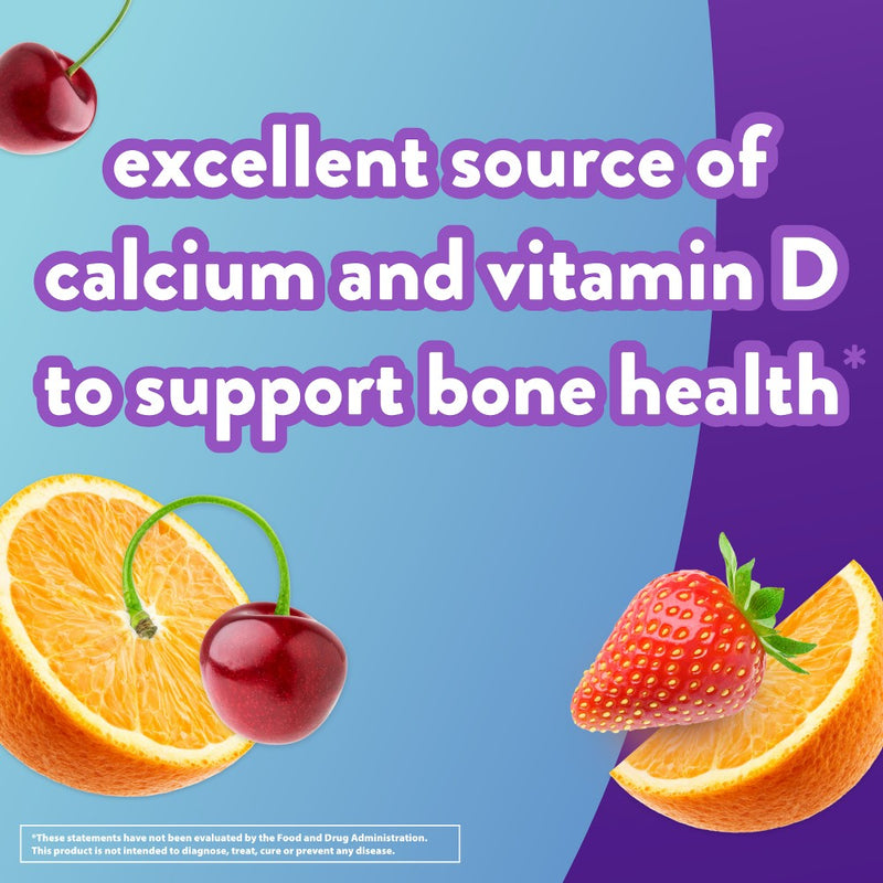 Vitafusion Calcium Gummy Dietary Supplement - Fruit & Cream - 100ct