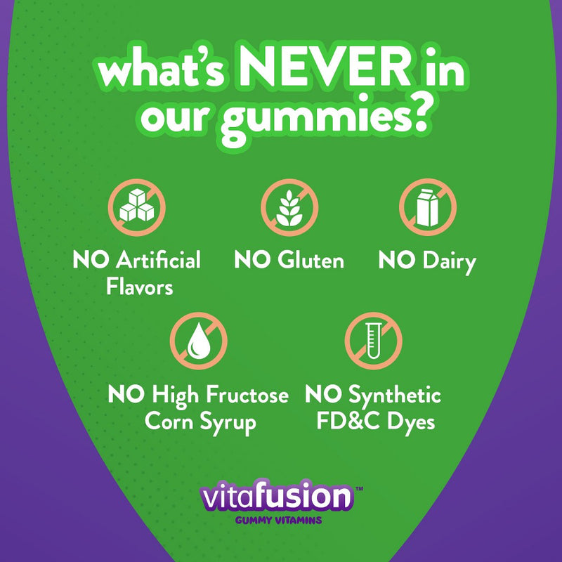 Vitafusion Calcium Gummy Dietary Supplement - Fruit & Cream - 100ct