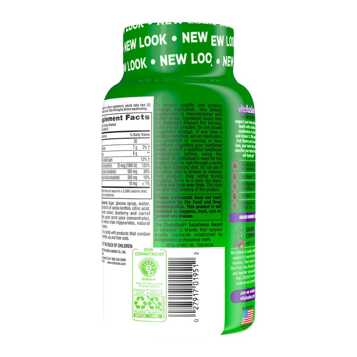 Vitafusion Calcium Gummy Dietary Supplement - Fruit & Cream - 100ct