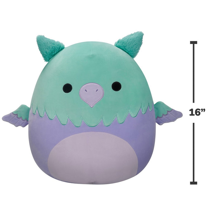 Squishmallows 16" Aqua and Purple Griffin Large Plush