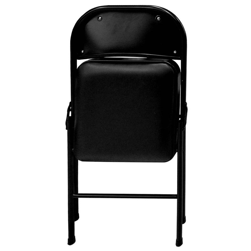 Folding Chair Vinyl Padded Black - Plastic Dev Group (LOCAL PICKUP ONLY)