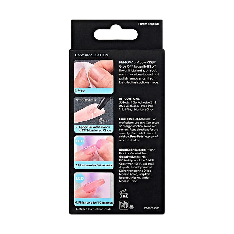 KISS Products X-tend Fake Nails - Gloria - 34ct