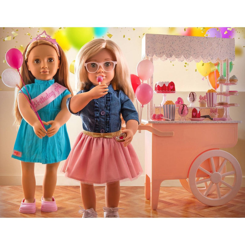Our Generation Oh So Sweet Dessert Cart Accessory Set for 18" Dolls