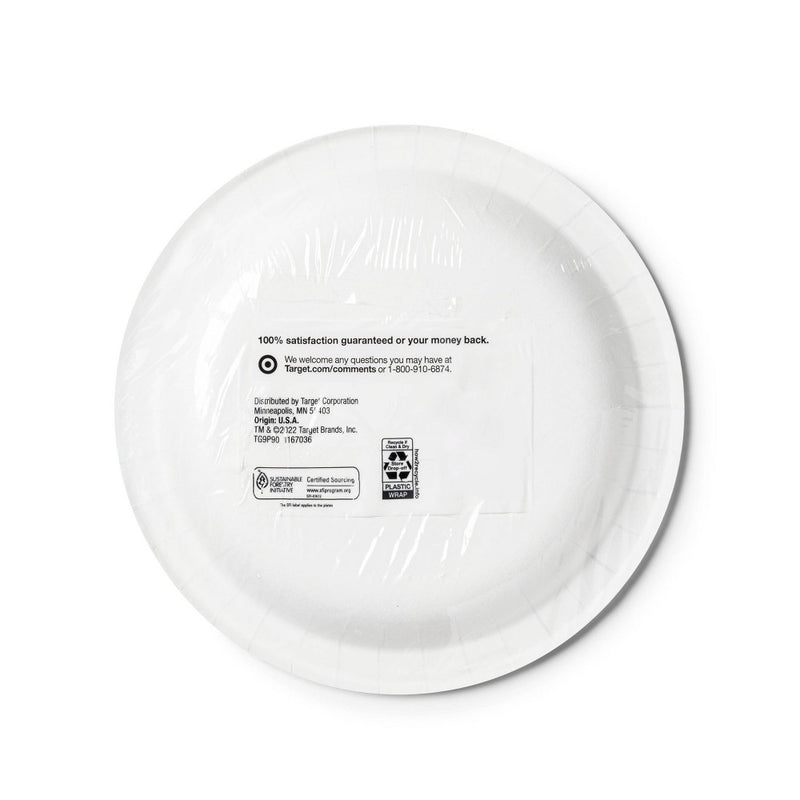 Textured Paper Plates - 90ct - up & up (Pattern & Color May Vary)