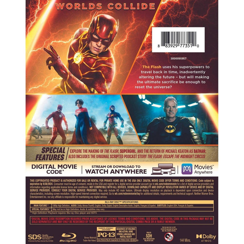 THE FLASH (Blu-ray + Digital) *ADD 3 TO YOUR CART & 1 IS FREE!*