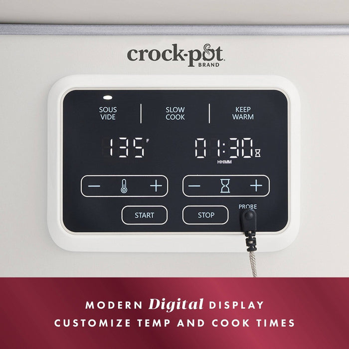 Crock-Pot 6qt Programmable Slow Cooker with Sous Vide - Oat Milk Ivory (LOCAL PICKUP ONLY)