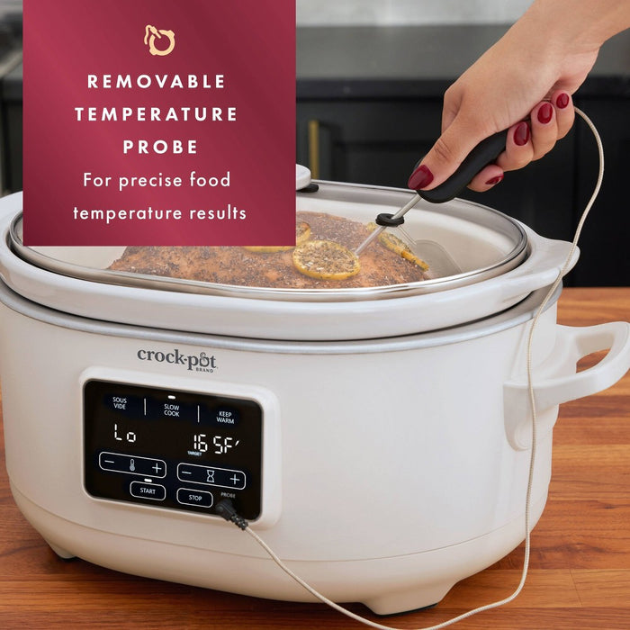 Crock-Pot 6qt Programmable Slow Cooker with Sous Vide - Oat Milk Ivory (LOCAL PICKUP ONLY)
