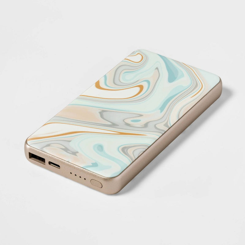 10000mAh/15W Power Bank - heyday Pastel Marble