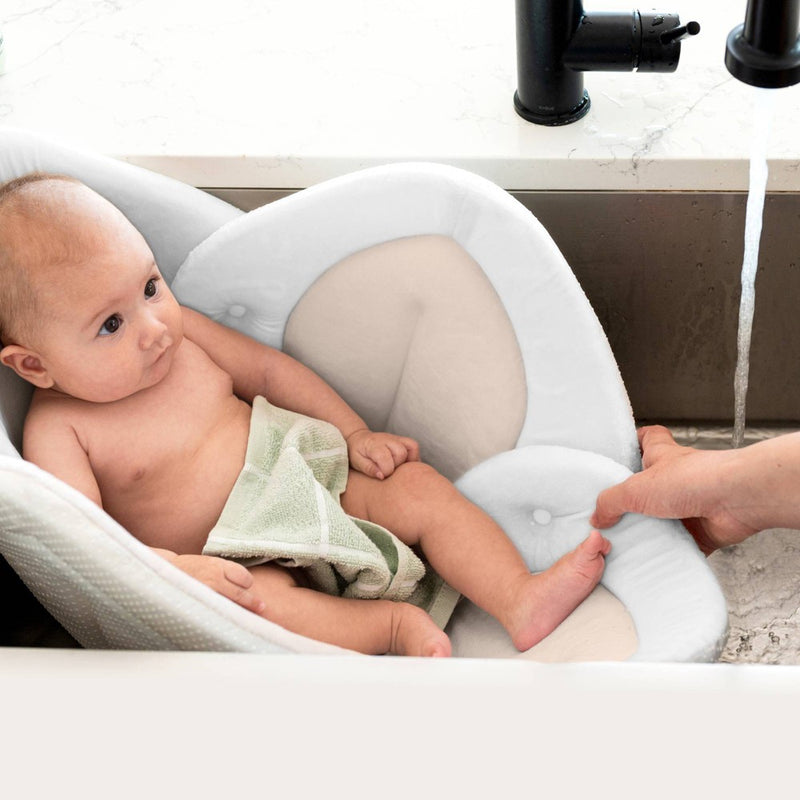 Blooming Bath Lotus Baby Bath Cushion - Cream/Clay