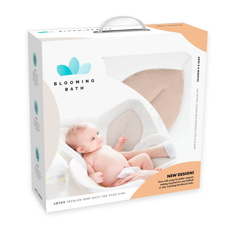 Blooming Bath Lotus Baby Bath Cushion - Cream/Clay