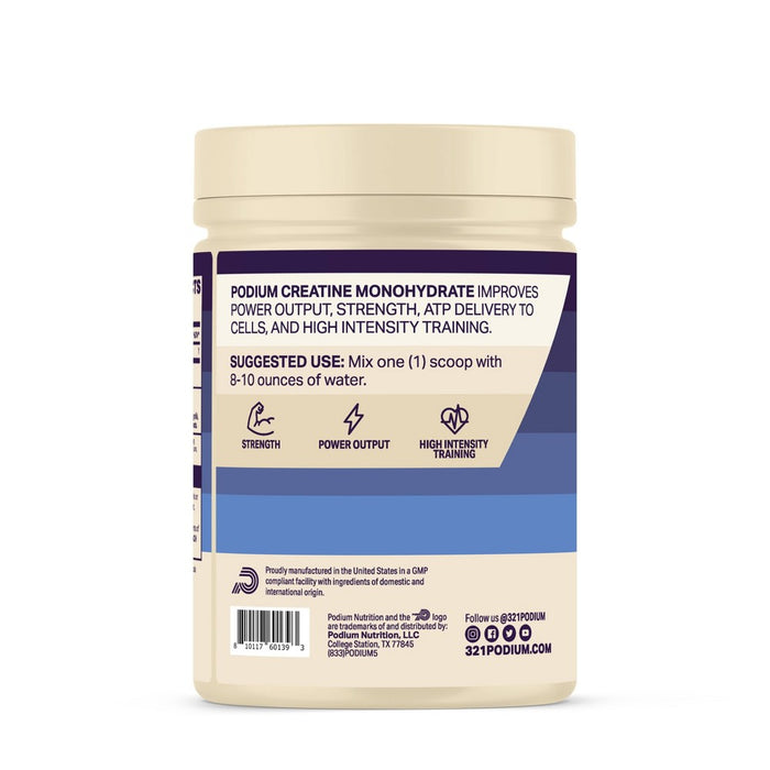 Podium Nutrition Creatine Monohydrate - Unflavored - 4.67oz/ 40 Servings
