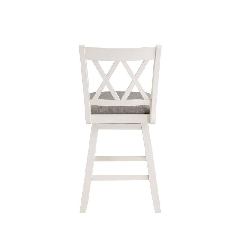 24" Brookline Xx Back Swivel Counter Height Barstool Antique Cream/White - Home 2 Office (LOCAL PICKUP ONLY)