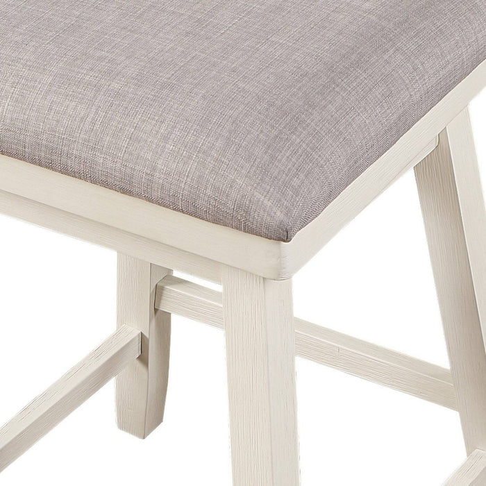 24" Brookline Xx Back Swivel Counter Height Barstool Antique Cream/White - Home 2 Office (LOCAL PICKUP ONLY)