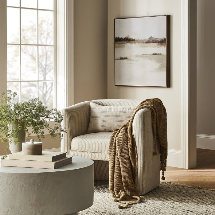 Vernon Accent Chair Tan Striped - Threshold designed with Studio McGee (LOCAL PICKUP ONLY)