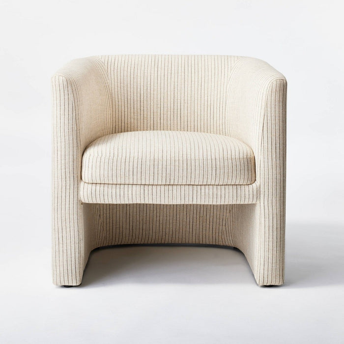 Vernon Accent Chair Tan Striped - Threshold designed with Studio McGee (LOCAL PICKUP ONLY)