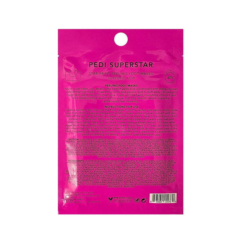 Holler and Glow Pedi Superstar Peeling Glycolic Acid Foot Mask - 1.35 fl oz