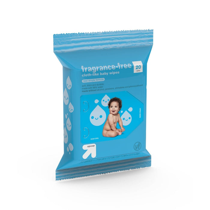 Fragrance Free Baby Wipes Travel Pack - 20ct - up & up