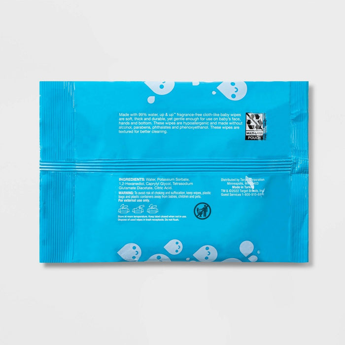 Fragrance Free Baby Wipes Travel Pack - 20ct - up & up