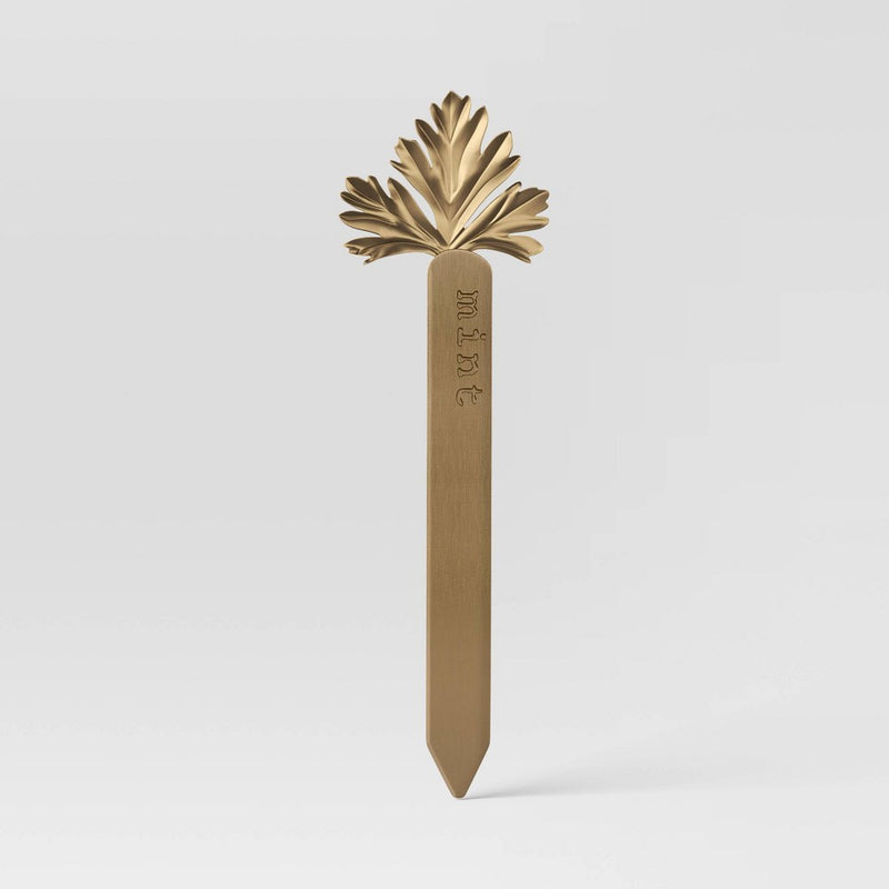 4pc Metal Herb Marker Set Gold - Smith & Hawken