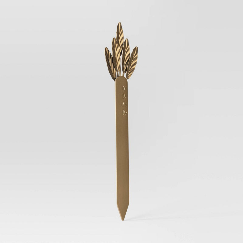 4pc Metal Herb Marker Set Gold - Smith & Hawken