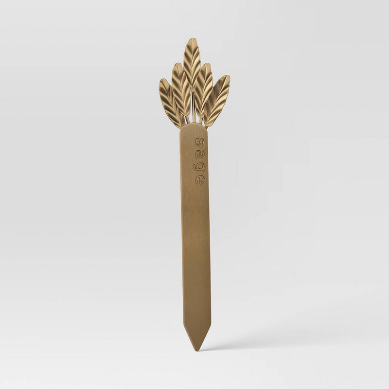 4pc Metal Herb Marker Set Gold - Smith & Hawken