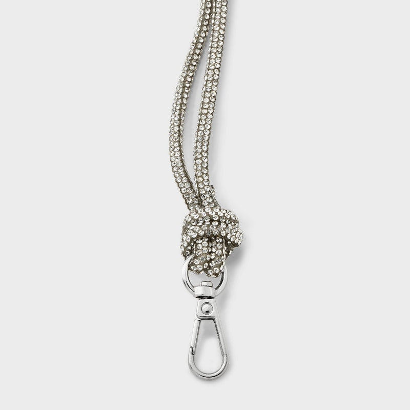 Handheld Mini Handbag Strap - A New Day Silver