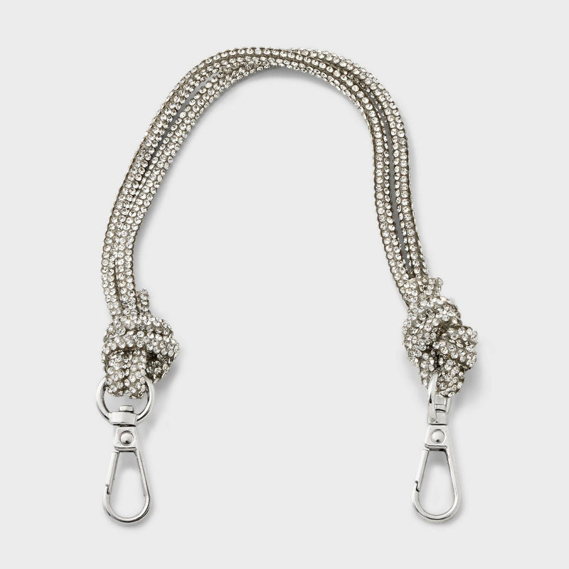 Handheld Mini Handbag Strap - A New Day Silver