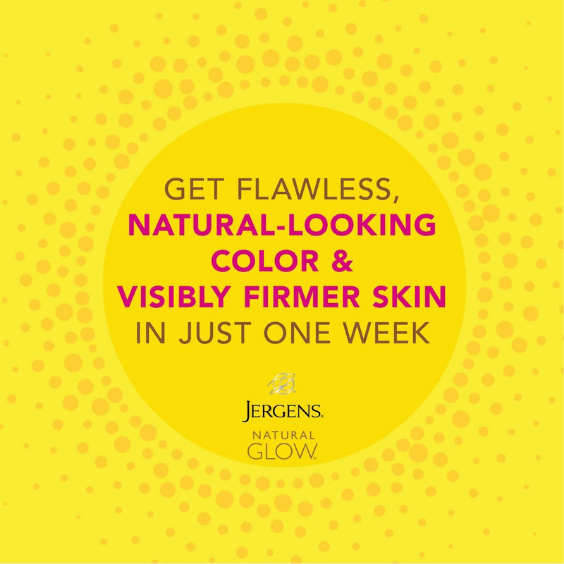Jergens Natural Glow Firming Daily Moisturizer, Self Tanner Body Lotion, Fair To Medium Tone - 7.5 fl oz