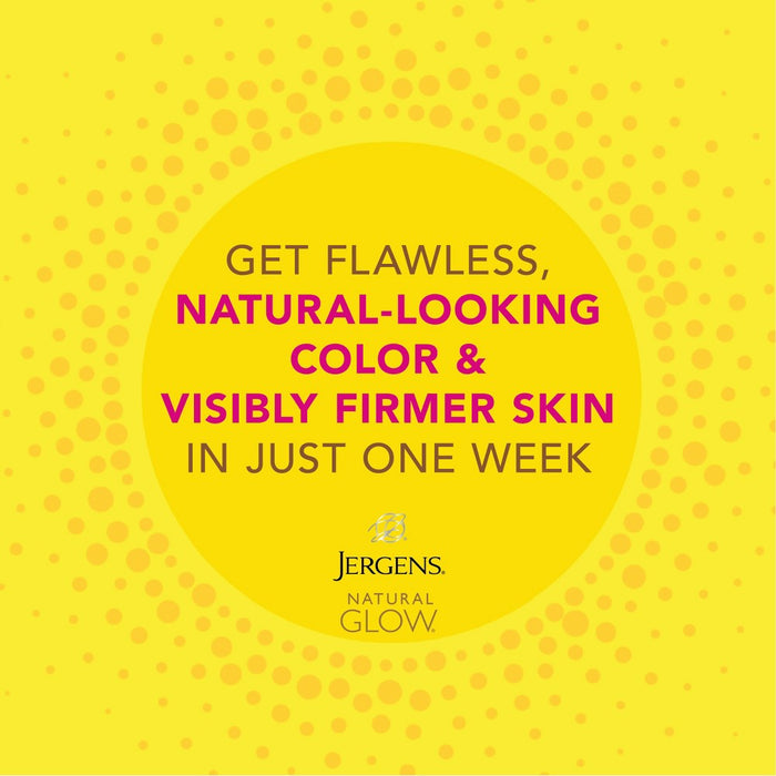 Jergens Natural Glow Firming Daily Moisturizer, Self Tanner Body Lotion, Fair To Medium Tone - 7.5 fl oz