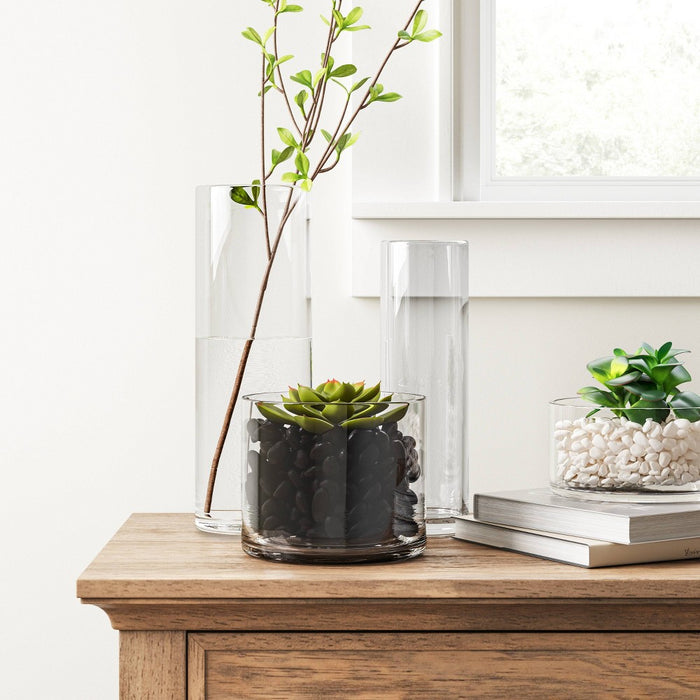 14" x 5" Skinny Glass Vase - Threshold