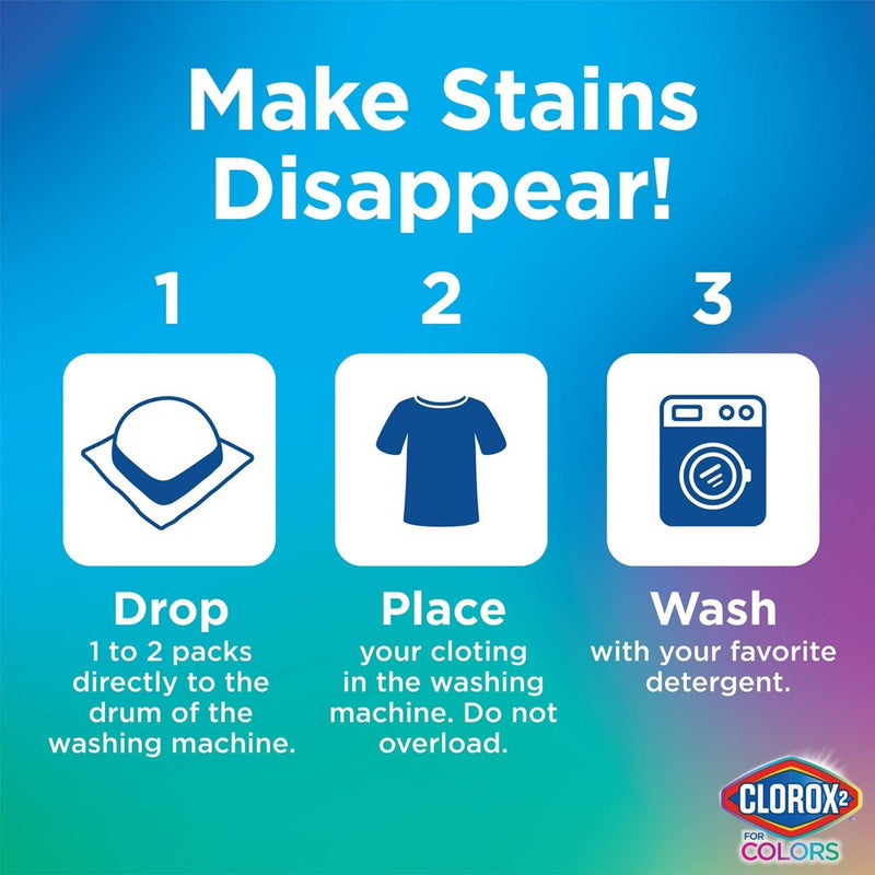 Clorox 2 for Colors Stain Remover and Color Brightener Packs - 40ct/25.4oz