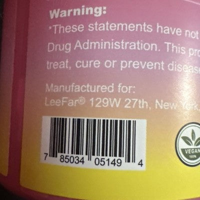 Leefar Women's Probiotic Slippery Elm Pineapple - 60 gummies - EXP: 1/2028