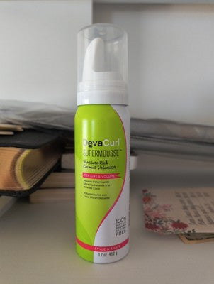 DevaCurl Super Mousse Moisture Rich Coconut Volumizer TEXTURE & VOLUME 1.7 oz