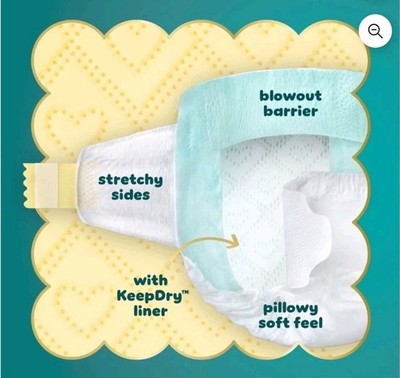 Pampers Swaddlers Diapers, Size 3, 132 Count