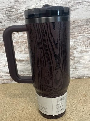 NWT STANLEY Protour Tumbler 30 oz. Redwood Woodgrain Flip Straw