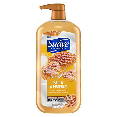 Suave Milk & Honey Body Wash Pump - 30 fl oz