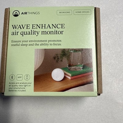 Airthings 322 Wave Enhance -Indoor Air Quality Monitor  NEW Free Shipping