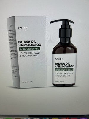 AZURE Batana Oil Shampoo & Conditioner 3.38 Fl Oz Ea. Eucalyptus/Lavender Sealed