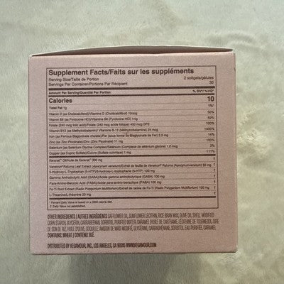 Vegamour GRO Ageless Gray Delay Hair Supplement 60 softgels 30-day Exp 2028 New