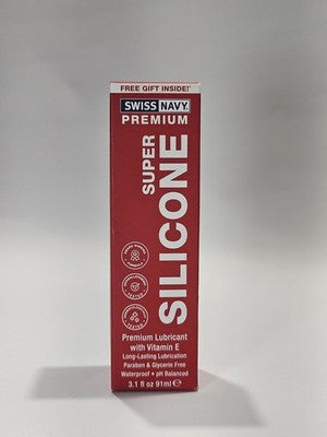 Swiss Navy Premium Super Silicone Personal Lubricant 3.1 fl oz Long Lasting