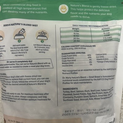 Nature's Blend Adult Small Breed Dog Food 16 Oz
