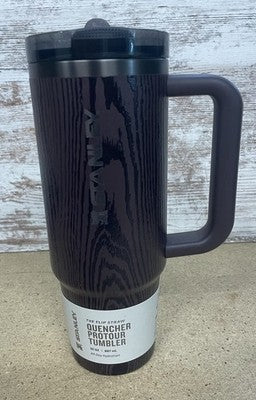 NWT STANLEY Protour Tumbler 30 oz. Redwood Woodgrain Flip Straw