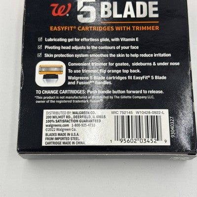 Walgreens 5 Blade Easyfit Cartridges 8 Pack