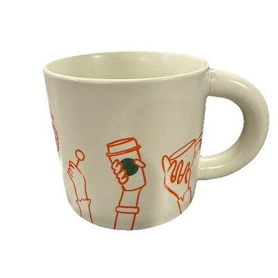 Starbucks Ceramic Mug Cheers 12oz 2-EA